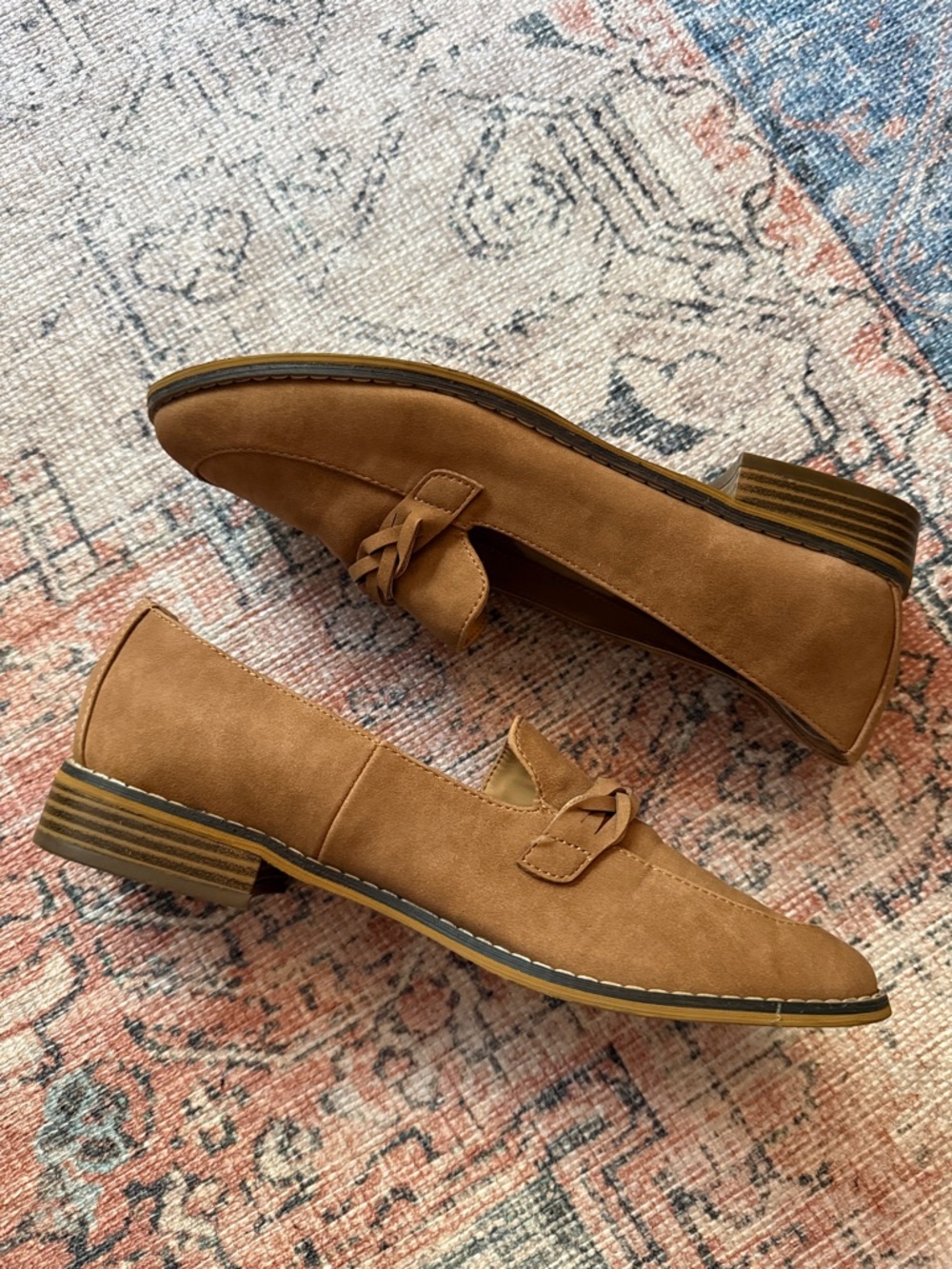 INDIGO RD. Haven Braided Tan Loafers Size 9.5